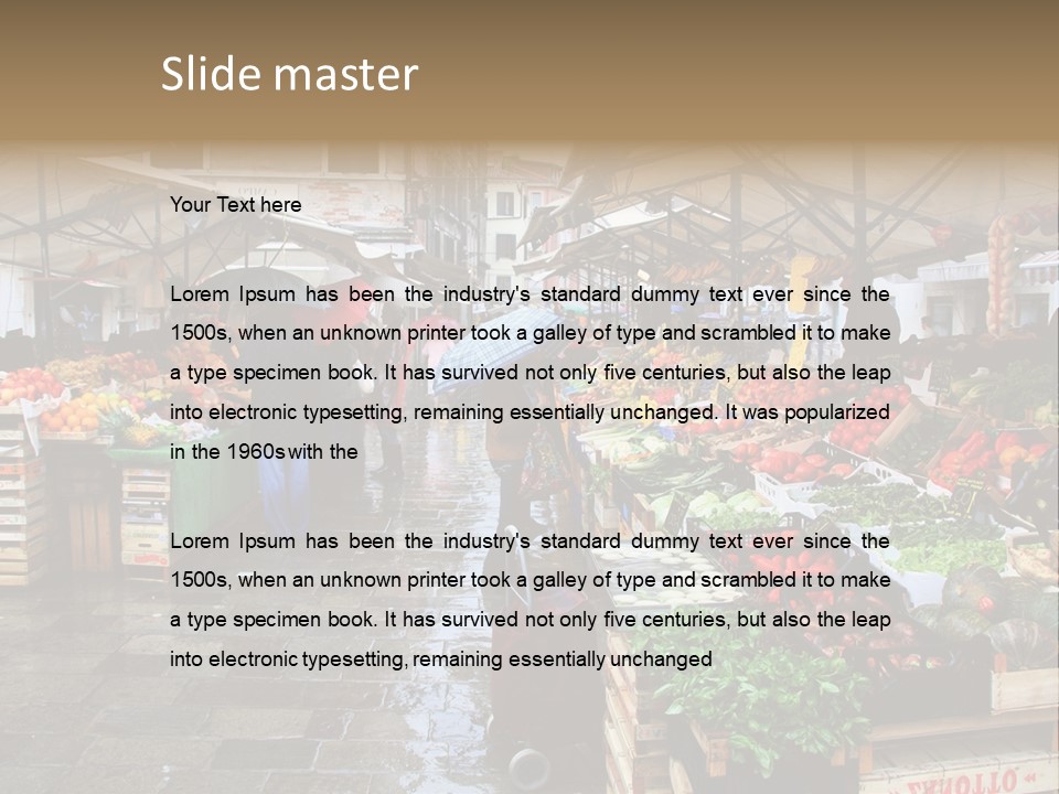 Farmers Visitors Strolling PowerPoint Template