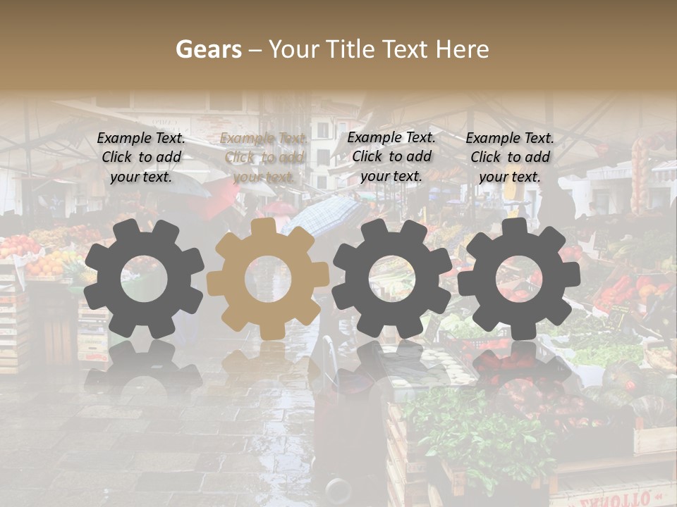 Farmers Visitors Strolling PowerPoint Template