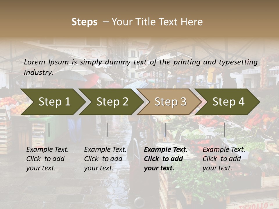 Farmers Visitors Strolling PowerPoint Template