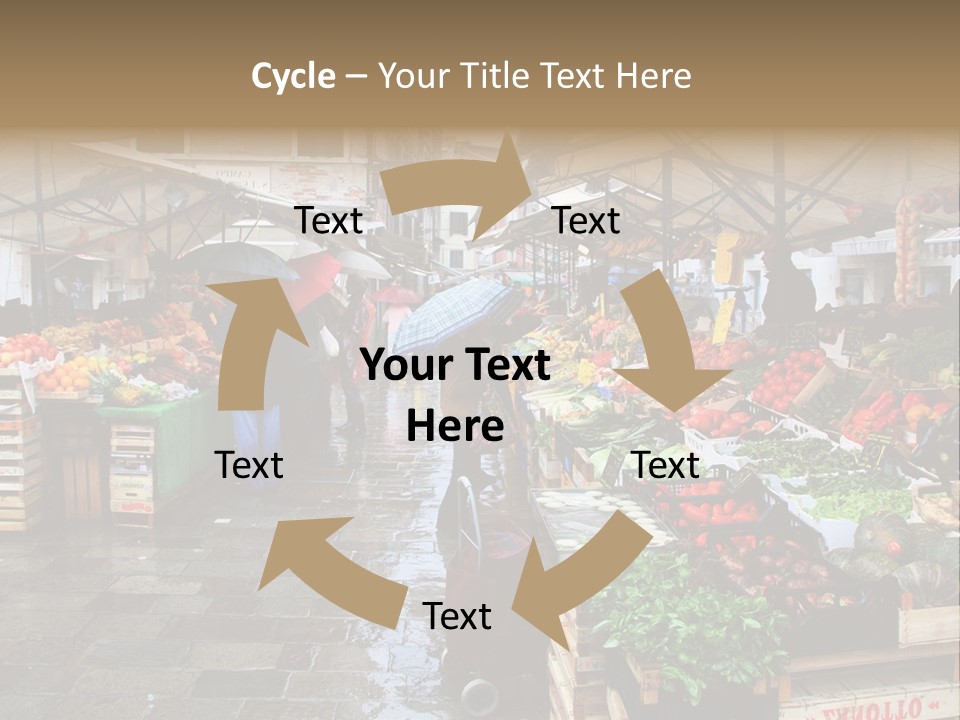 Farmers Visitors Strolling PowerPoint Template