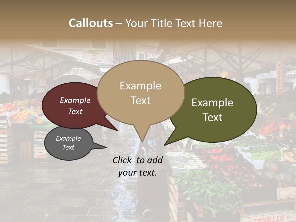 Farmers Visitors Strolling PowerPoint Template