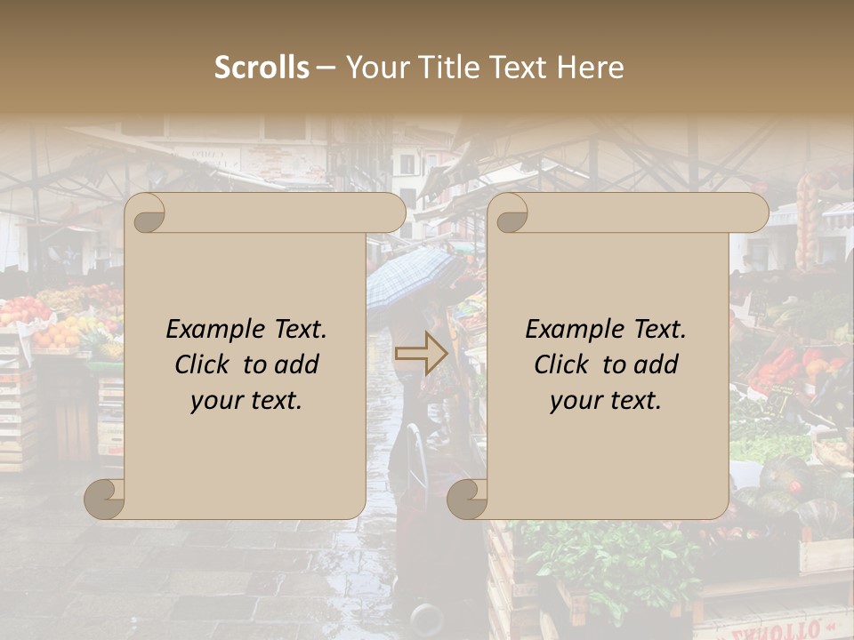 Farmers Visitors Strolling PowerPoint Template