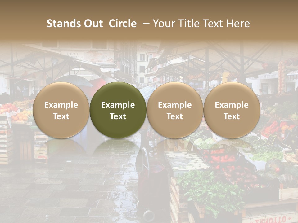 Farmers Visitors Strolling PowerPoint Template