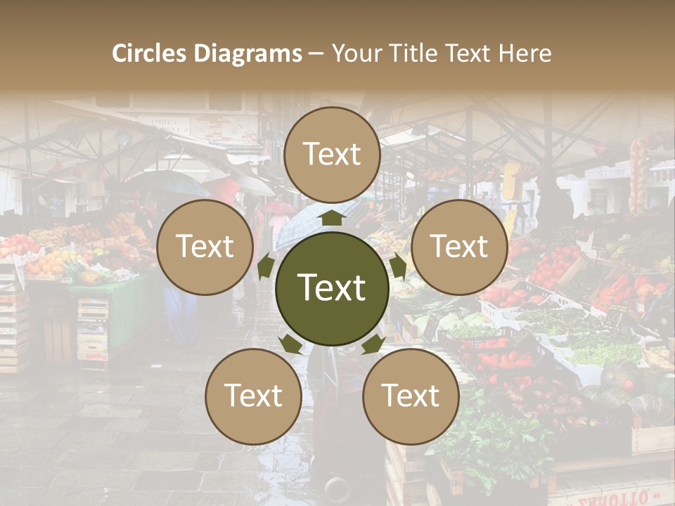 Farmers Visitors Strolling PowerPoint Template