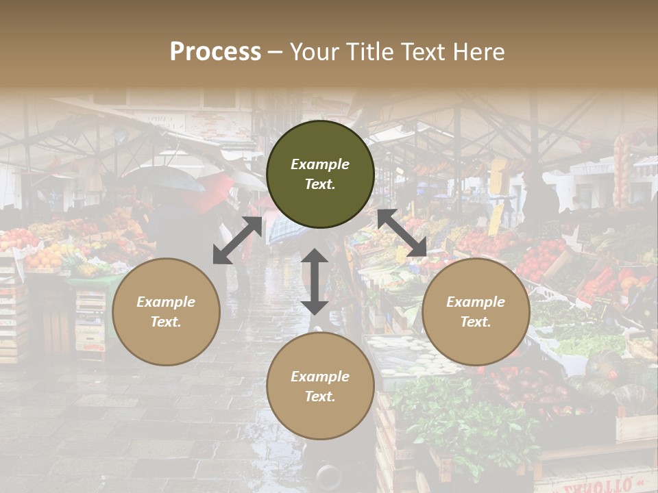 Farmers Visitors Strolling PowerPoint Template