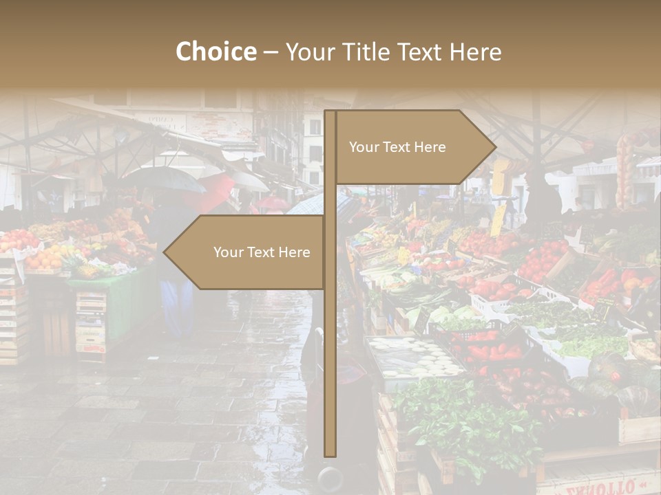 Farmers Visitors Strolling PowerPoint Template