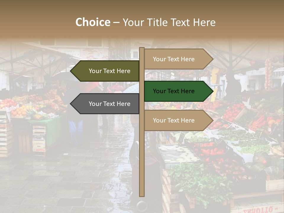 Farmers Visitors Strolling PowerPoint Template