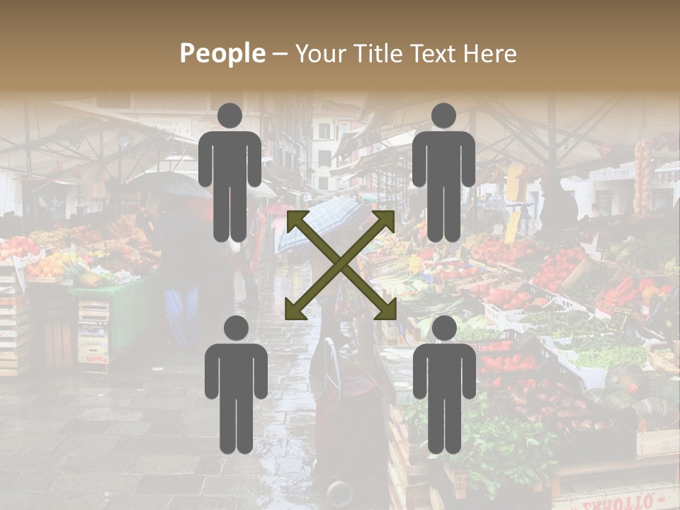 Farmers Visitors Strolling PowerPoint Template