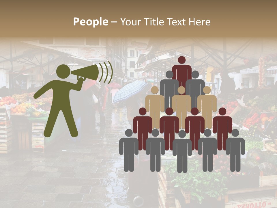 Farmers Visitors Strolling PowerPoint Template