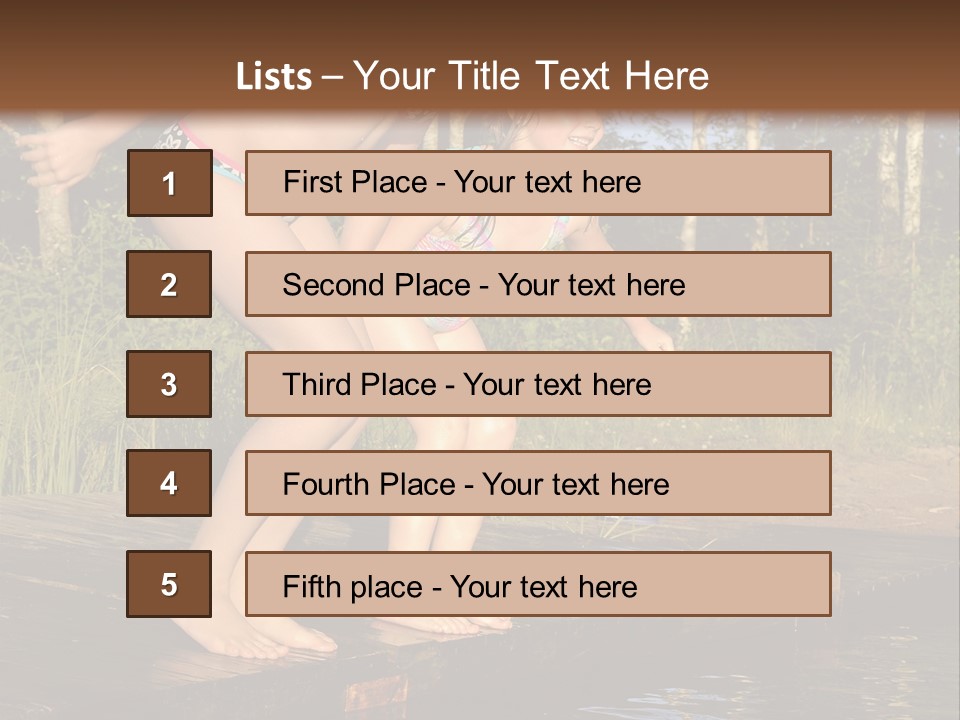 Vacation Ready Joy PowerPoint Template