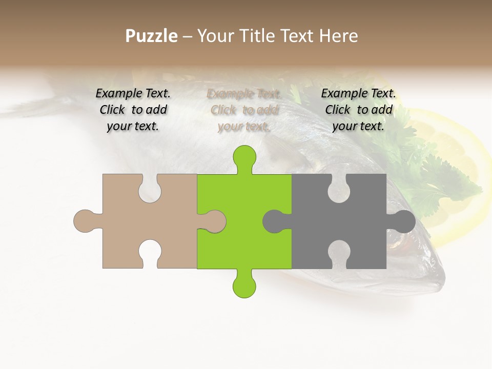 Fishes Cooking Low PowerPoint Template