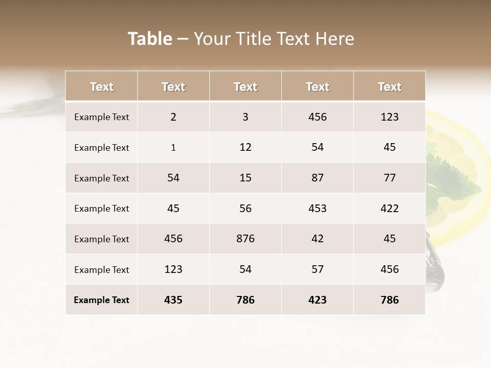 Fishes Cooking Low PowerPoint Template