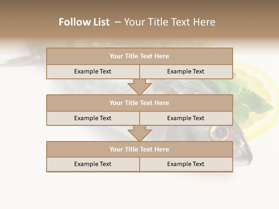 Fishes Cooking Low PowerPoint Template