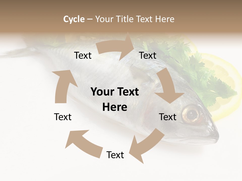 Fishes Cooking Low PowerPoint Template