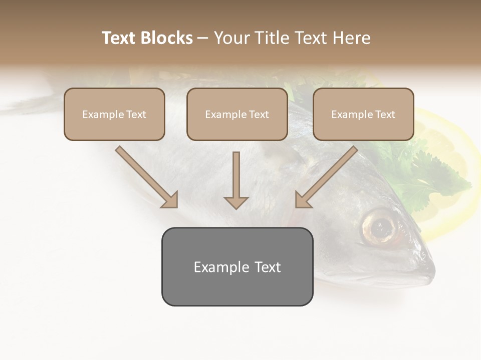 Fishes Cooking Low PowerPoint Template
