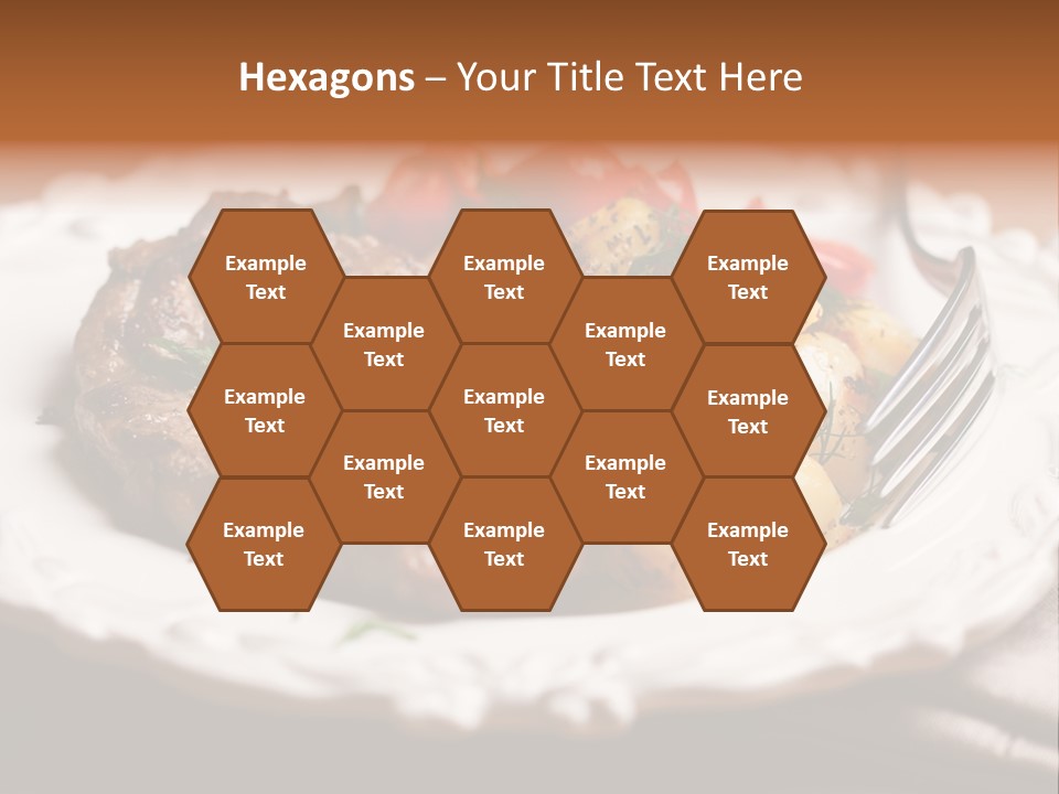 Grilled Plate Herbs PowerPoint Template