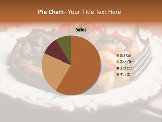 Grilled Plate Herbs PowerPoint Template