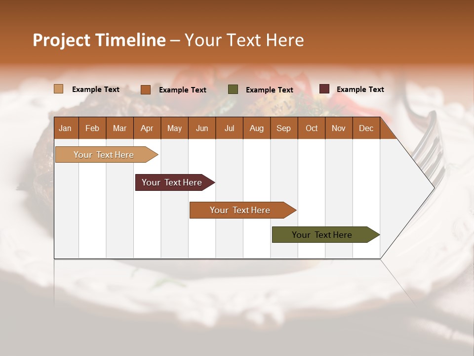 Grilled Plate Herbs PowerPoint Template