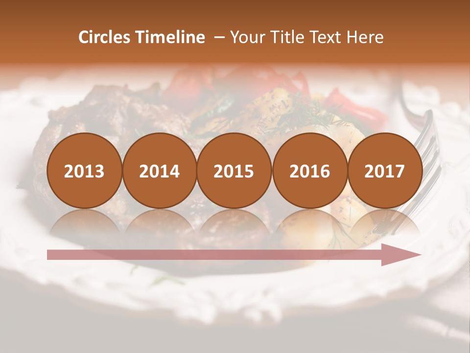 Grilled Plate Herbs PowerPoint Template