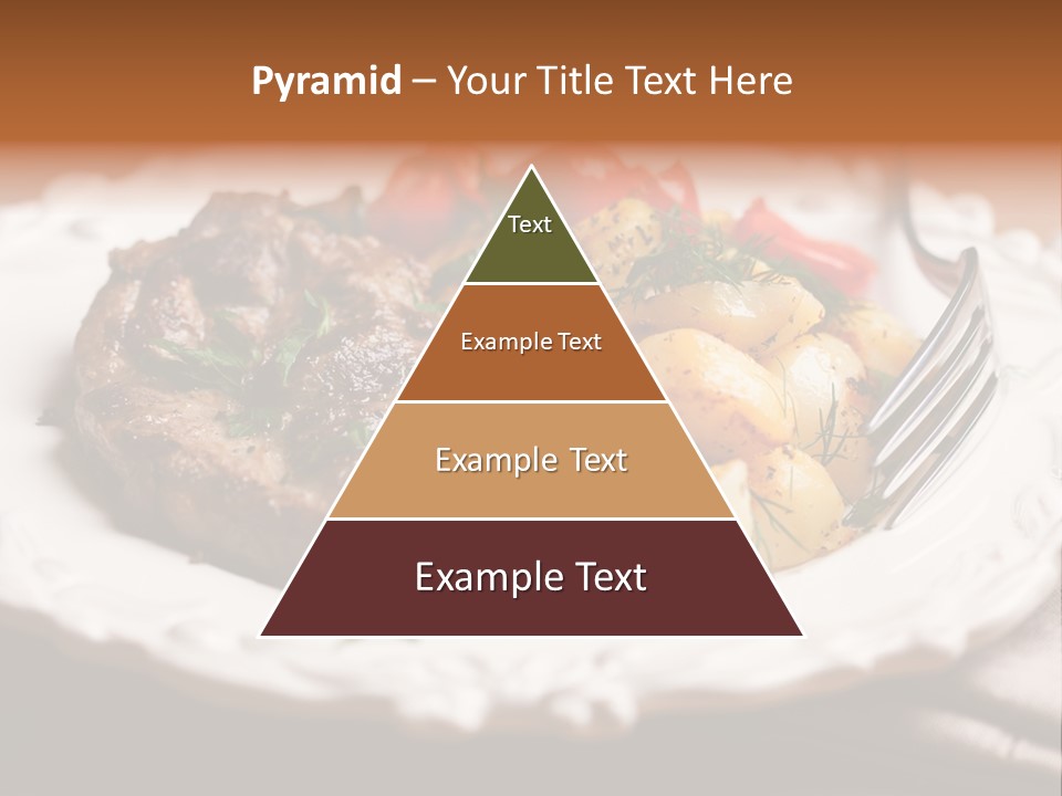 Grilled Plate Herbs PowerPoint Template