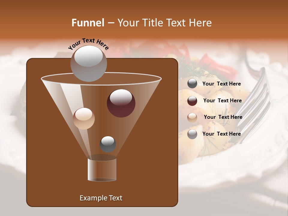 Grilled Plate Herbs PowerPoint Template