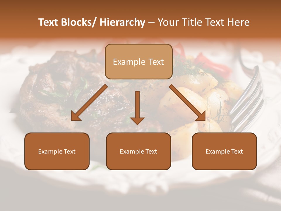 Grilled Plate Herbs PowerPoint Template