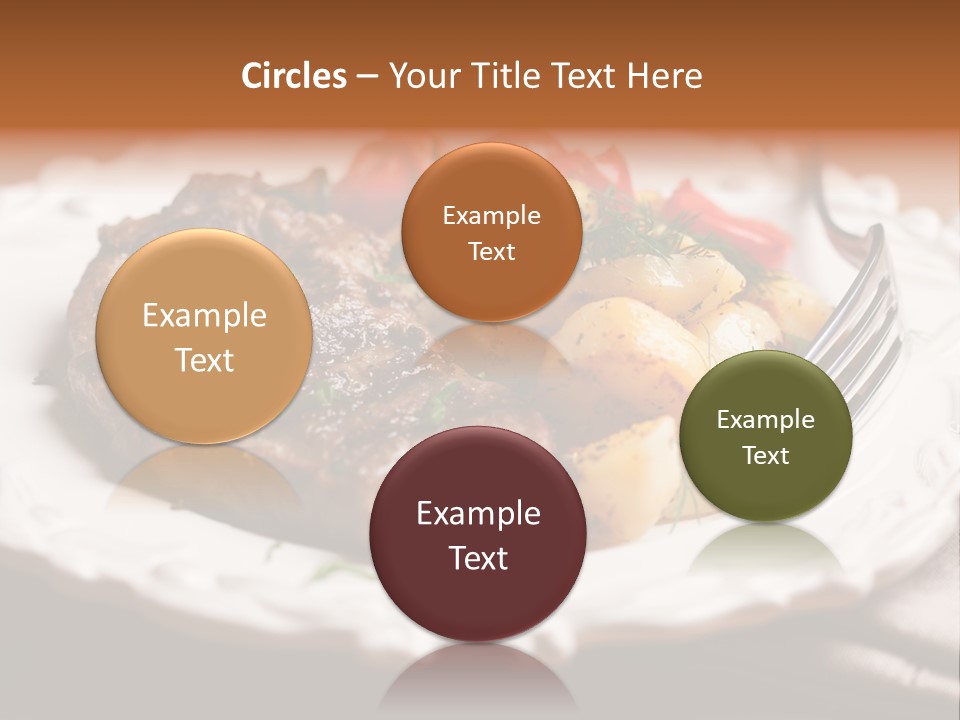 Grilled Plate Herbs PowerPoint Template