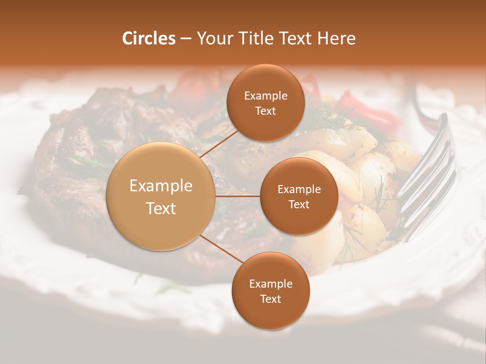 Grilled Plate Herbs PowerPoint Template