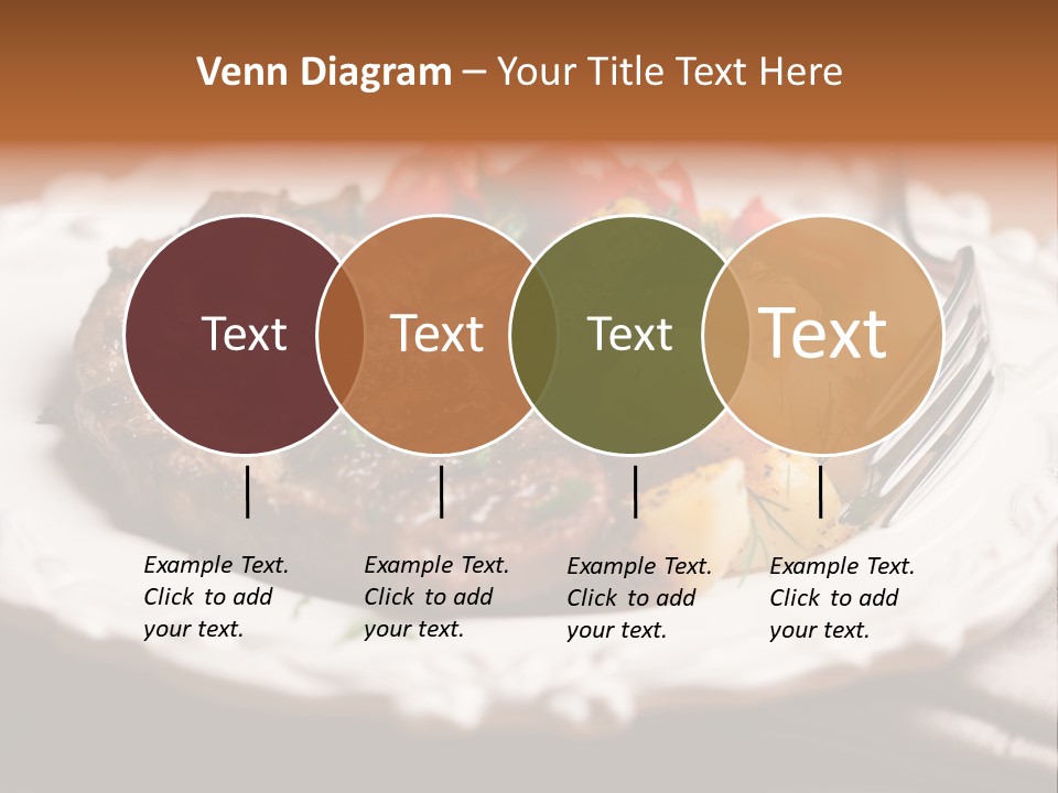 Grilled Plate Herbs PowerPoint Template