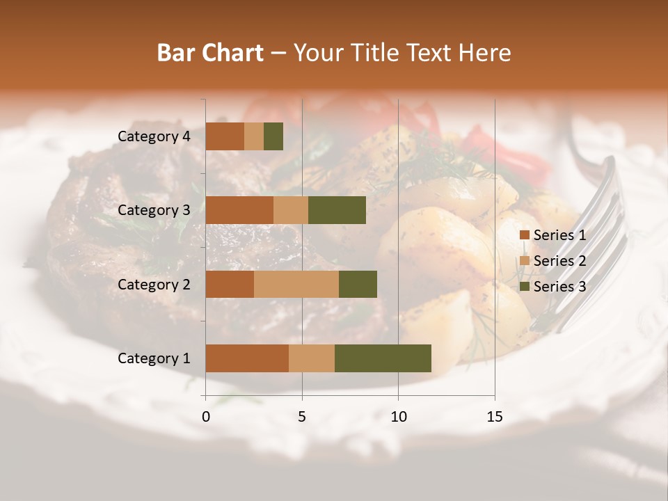 Grilled Plate Herbs PowerPoint Template