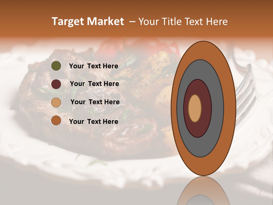 Grilled Plate Herbs PowerPoint Template