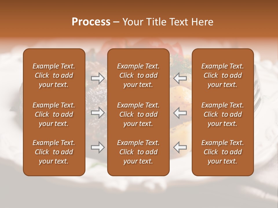 Grilled Plate Herbs PowerPoint Template
