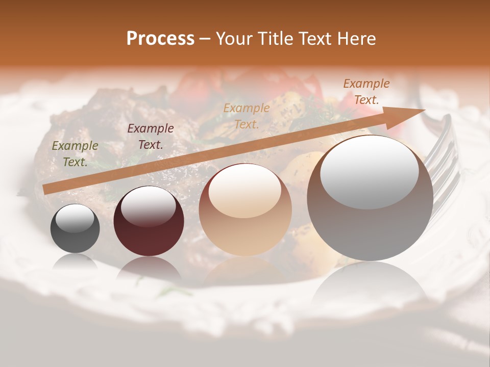 Grilled Plate Herbs PowerPoint Template