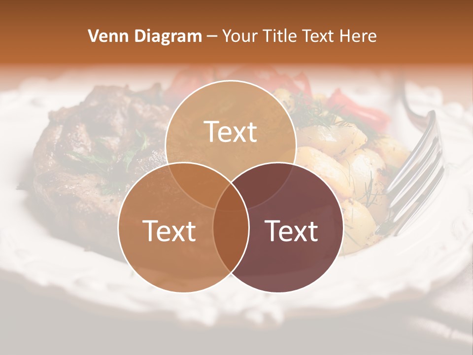 Grilled Plate Herbs PowerPoint Template