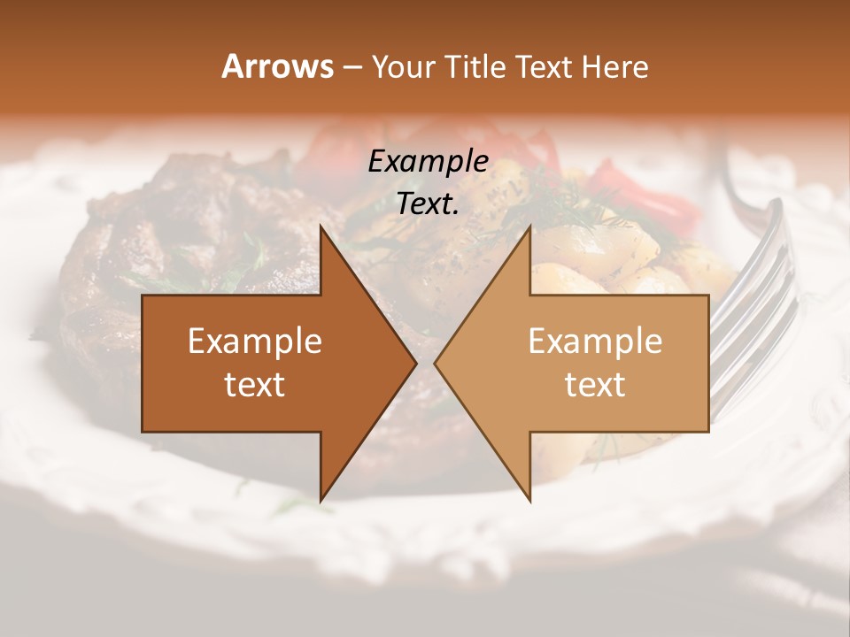 Grilled Plate Herbs PowerPoint Template