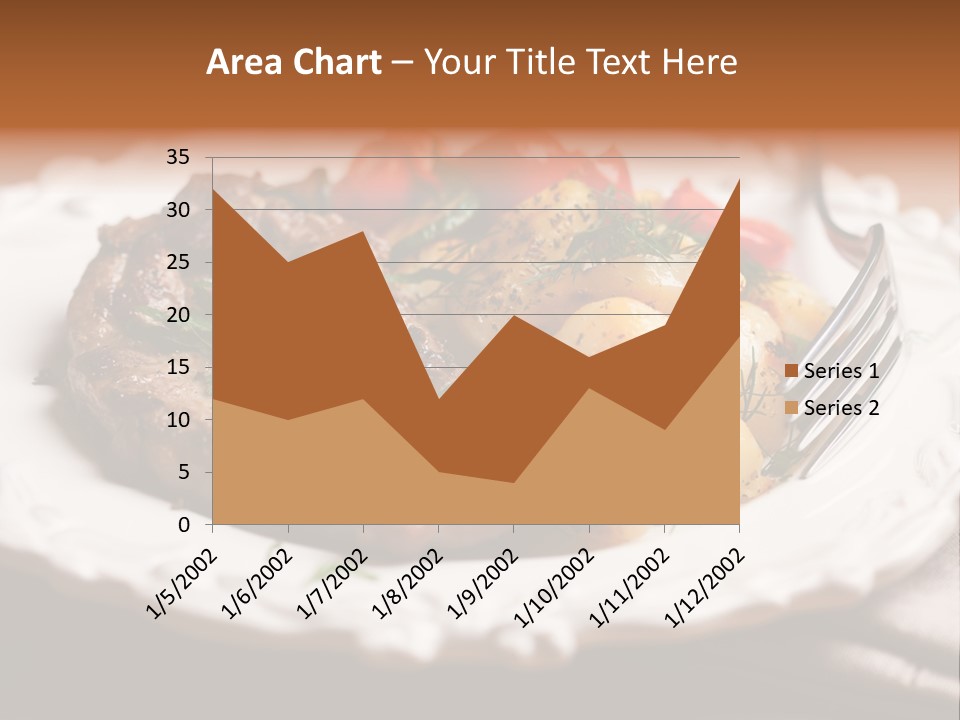 Grilled Plate Herbs PowerPoint Template