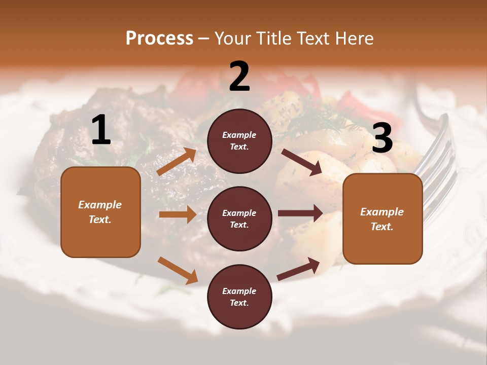Grilled Plate Herbs PowerPoint Template
