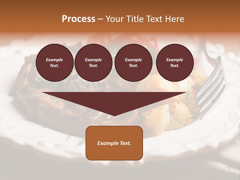 Grilled Plate Herbs PowerPoint Template