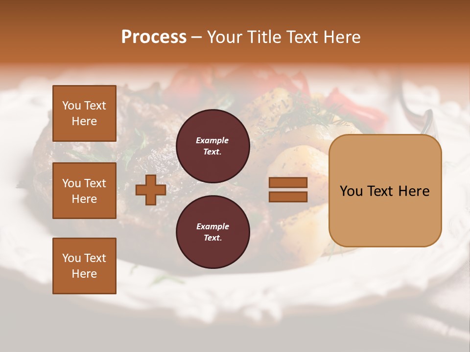 Grilled Plate Herbs PowerPoint Template