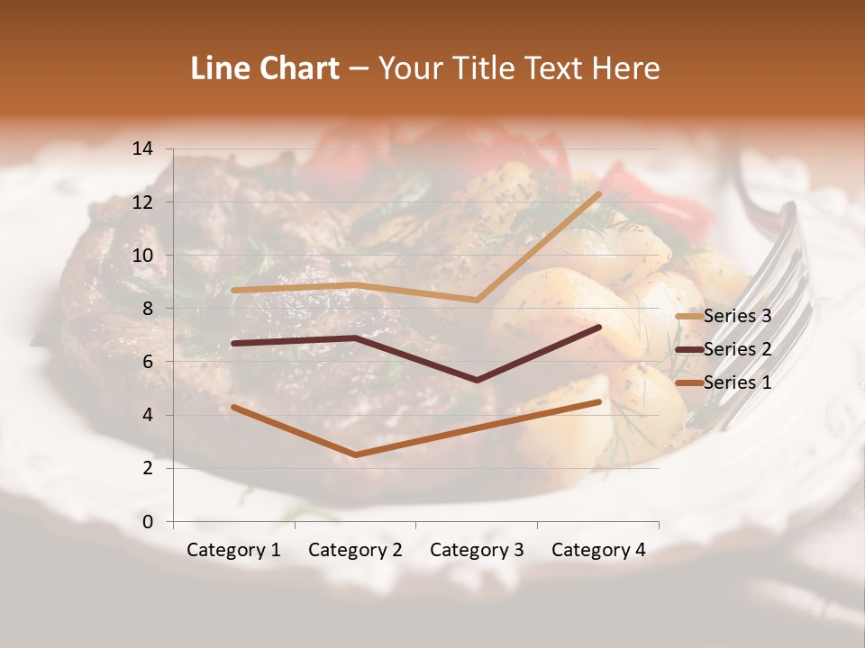 Grilled Plate Herbs PowerPoint Template