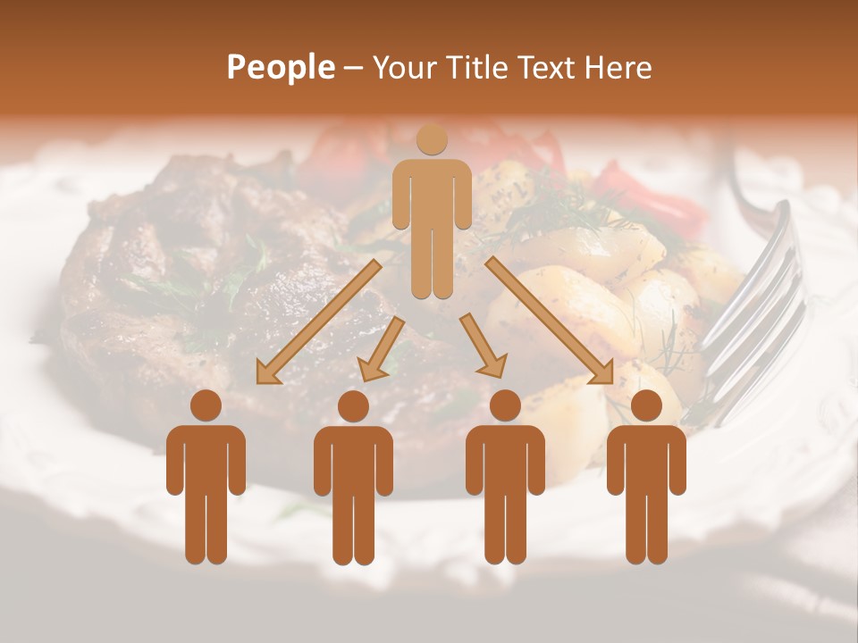 Grilled Plate Herbs PowerPoint Template