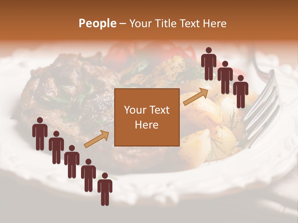 Grilled Plate Herbs PowerPoint Template