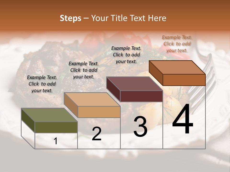 Grilled Plate Herbs PowerPoint Template