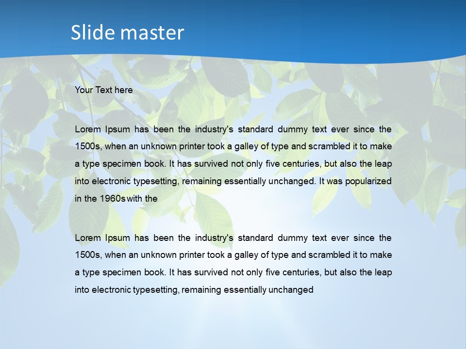 Sunny Nature Forest PowerPoint Template