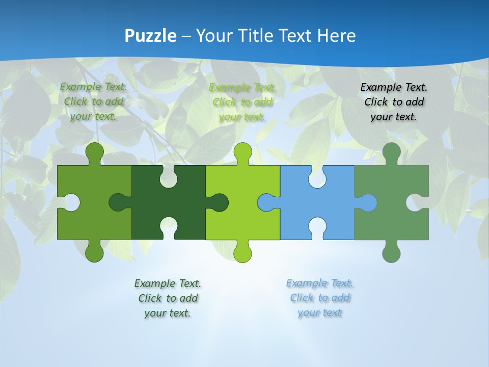 Sunny Nature Forest PowerPoint Template