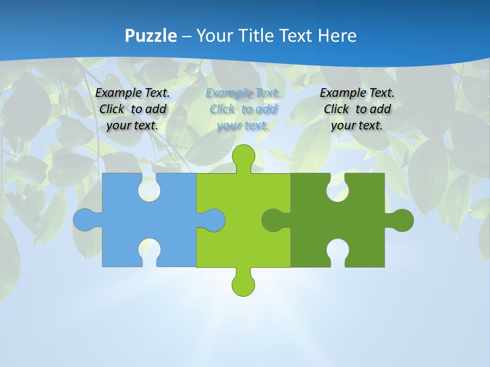 Sunny Nature Forest PowerPoint Template