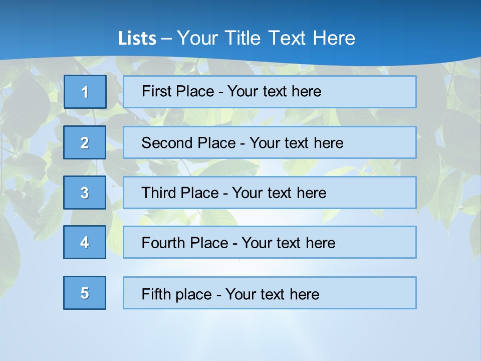 Sunny Nature Forest PowerPoint Template