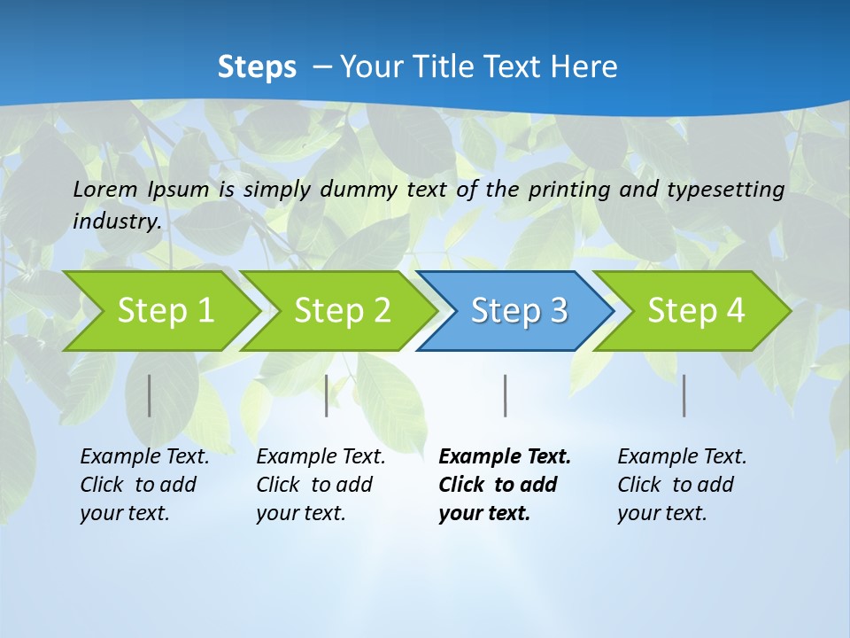 Sunny Nature Forest PowerPoint Template