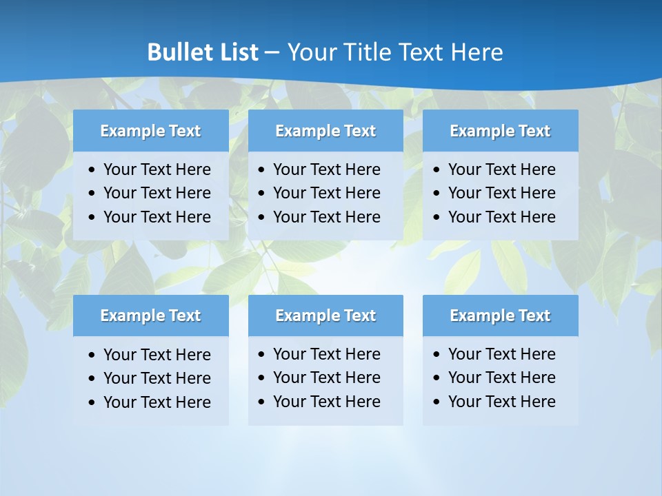 Sunny Nature Forest PowerPoint Template