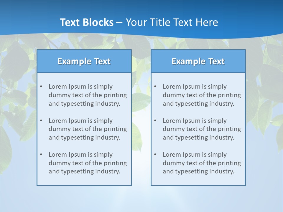 Sunny Nature Forest PowerPoint Template